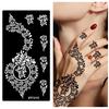 Personalized India Temporary Tattoo Ethnic Style Black Tattoo Decals Arm Foot Tattoos  Women Lady