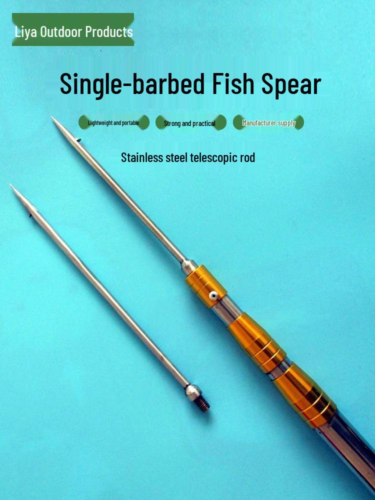 

Рыболовный гарпун с шипами 20 см с выдвижной серебряной сетчатой штангой 2,5 м Spear Only