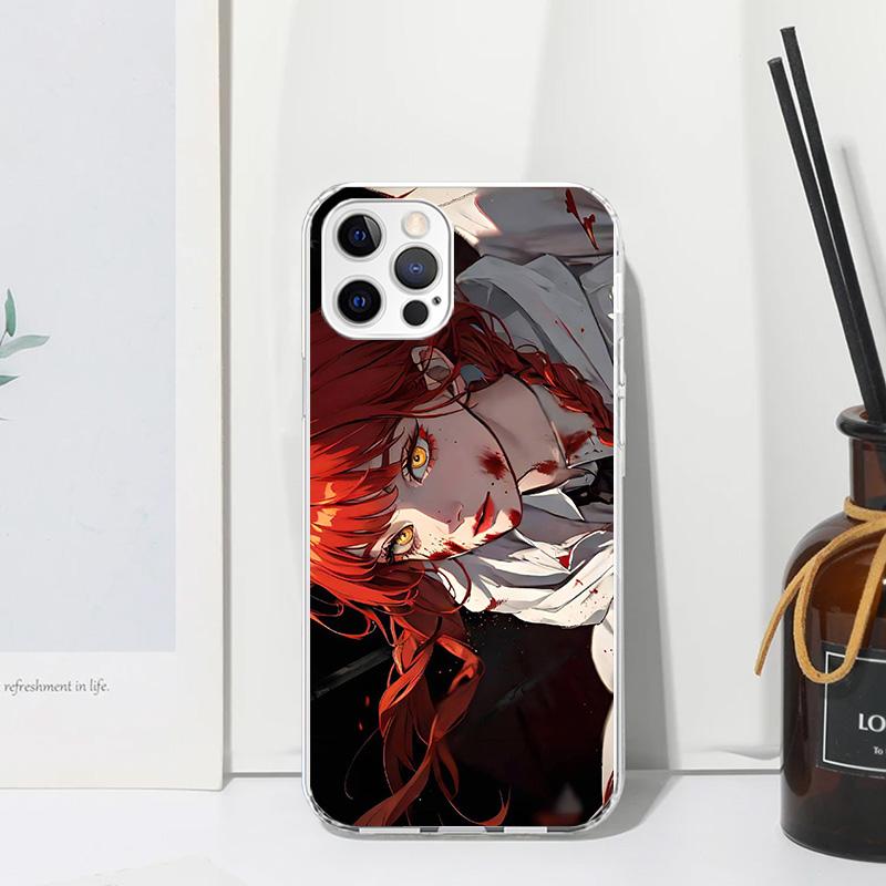 

C-Chainsaw Mans Makima Phone Case For Iphone 17 Air 16 15 Plus 16E 14 Pro Max 13 Mini 12 11 7 8 SE Fundas Soft Back Cover 17 Air iPhone 12 Pro Max