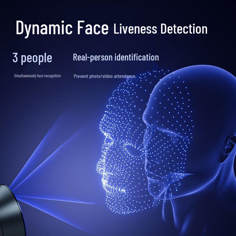 Deli D65C Smart Facial Recognition Time Clock CN plug (adapter included)