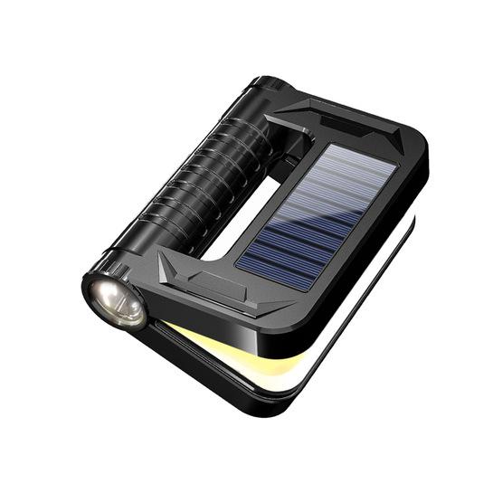 Dake wholesale solar light strong light lighting foldable small portable square solar camping light