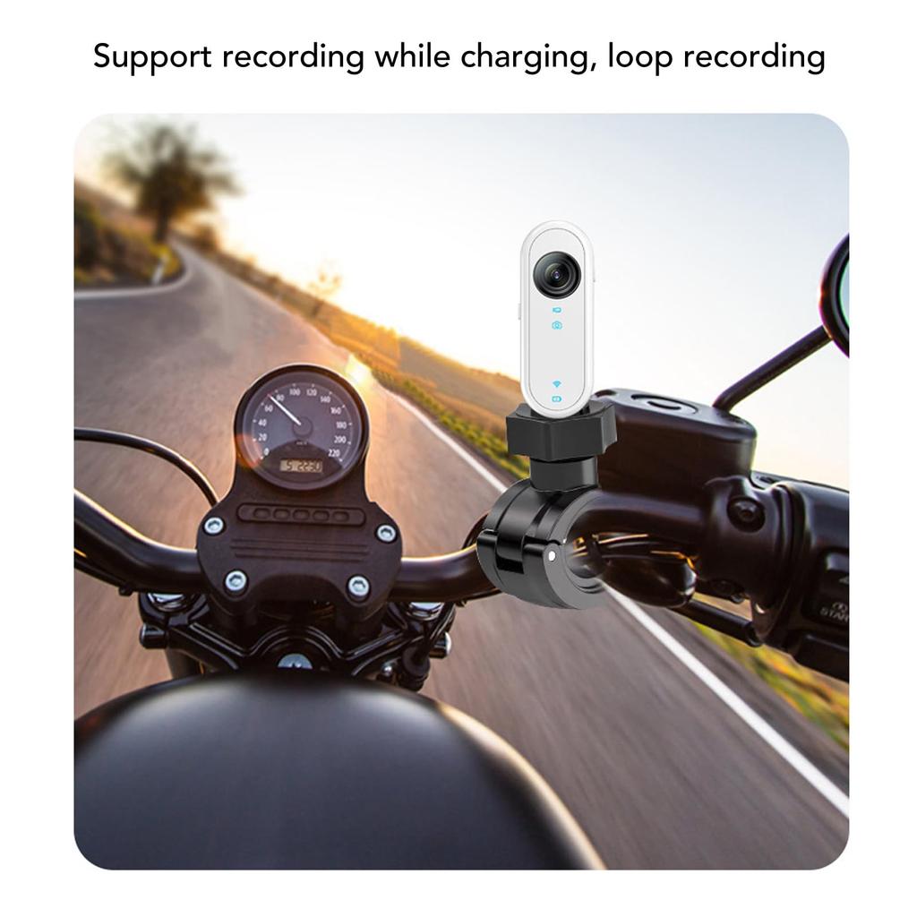 Kleine Action-Kamera mit Helm- und Fahrrad-ABS 1080P HD Tragbarer Taschen-Video-Rekorder mit für Outdoor-Sportarten und Vlogging-Halterung, Weitwinkel-App,