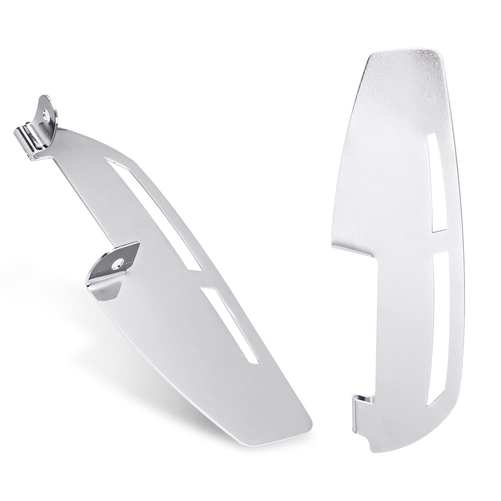 Baohatsu Motorcycle Driver Floorboard Foot Board Heel Guard Right Harley Touring Road King Electra Glide Softail CVO Ultra FLTRUSE Chrome