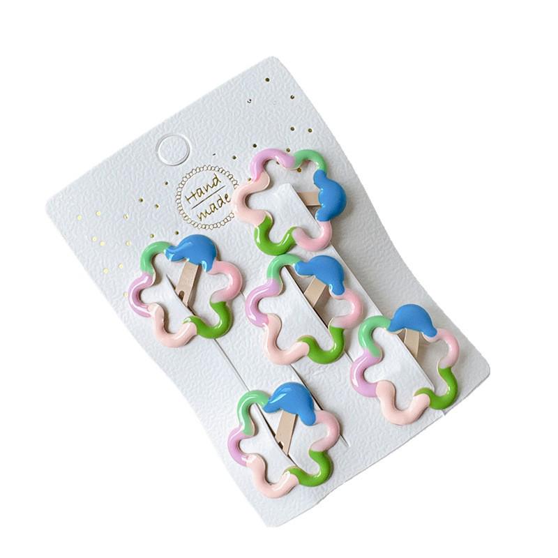 Y2K Dopamine Color Pentagram Hair Clip - Cute Women's & Kids' Bangs Accessory