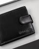 Gift set: men's leather wallet and keychain - Rovicky
