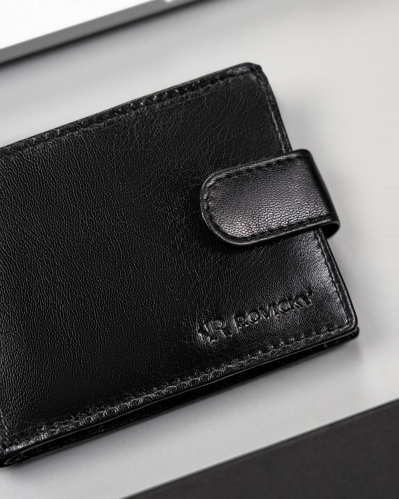 Gift set: men's leather wallet and keychain - Rovicky
