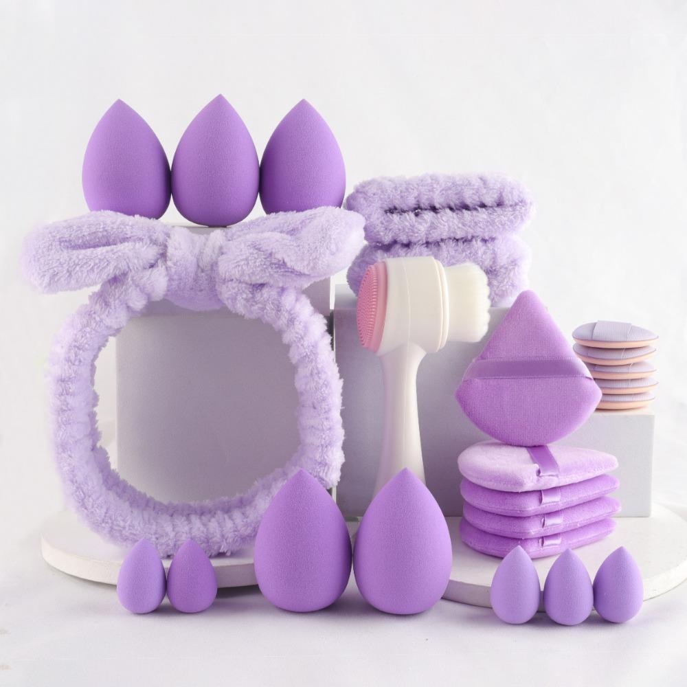 

24Pcs/Set Girls Beauty Tool Vegan Makeup Kit Non-slip Hairband Face Wash Headband Beauty Skincare