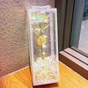 Luminous Flashing Gold Preserved Rose Bouquet – Creative Qixi Souvenir