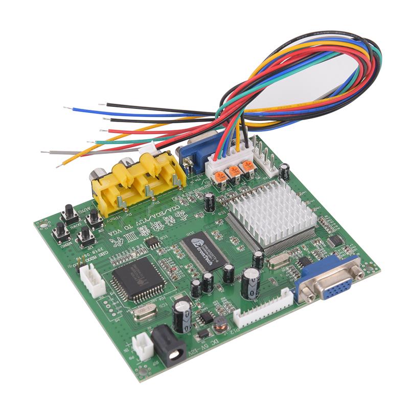 Arcade Game Rgb/Cga/Ega/Yuv To Vga Hd Video Converter Board Hd9800/Gbs8200