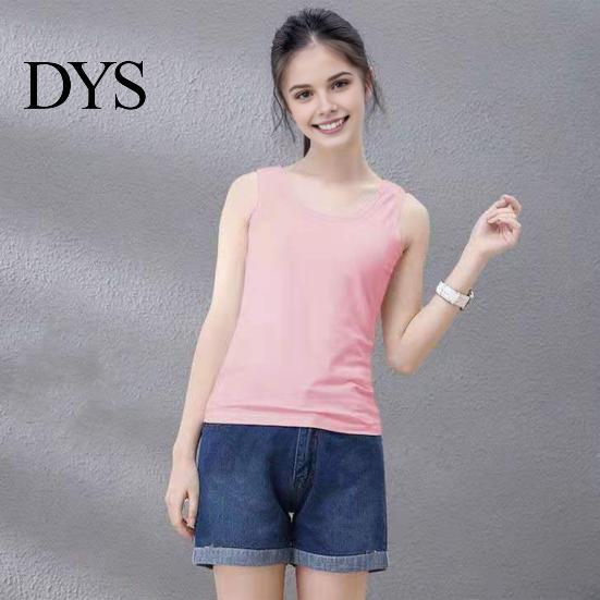 Relaxed Fit Tank Top Women Vest Round Neck Sleeveless Slim Loose Tops Solid Color Quick-Drying Bottoming Streetwear Casual