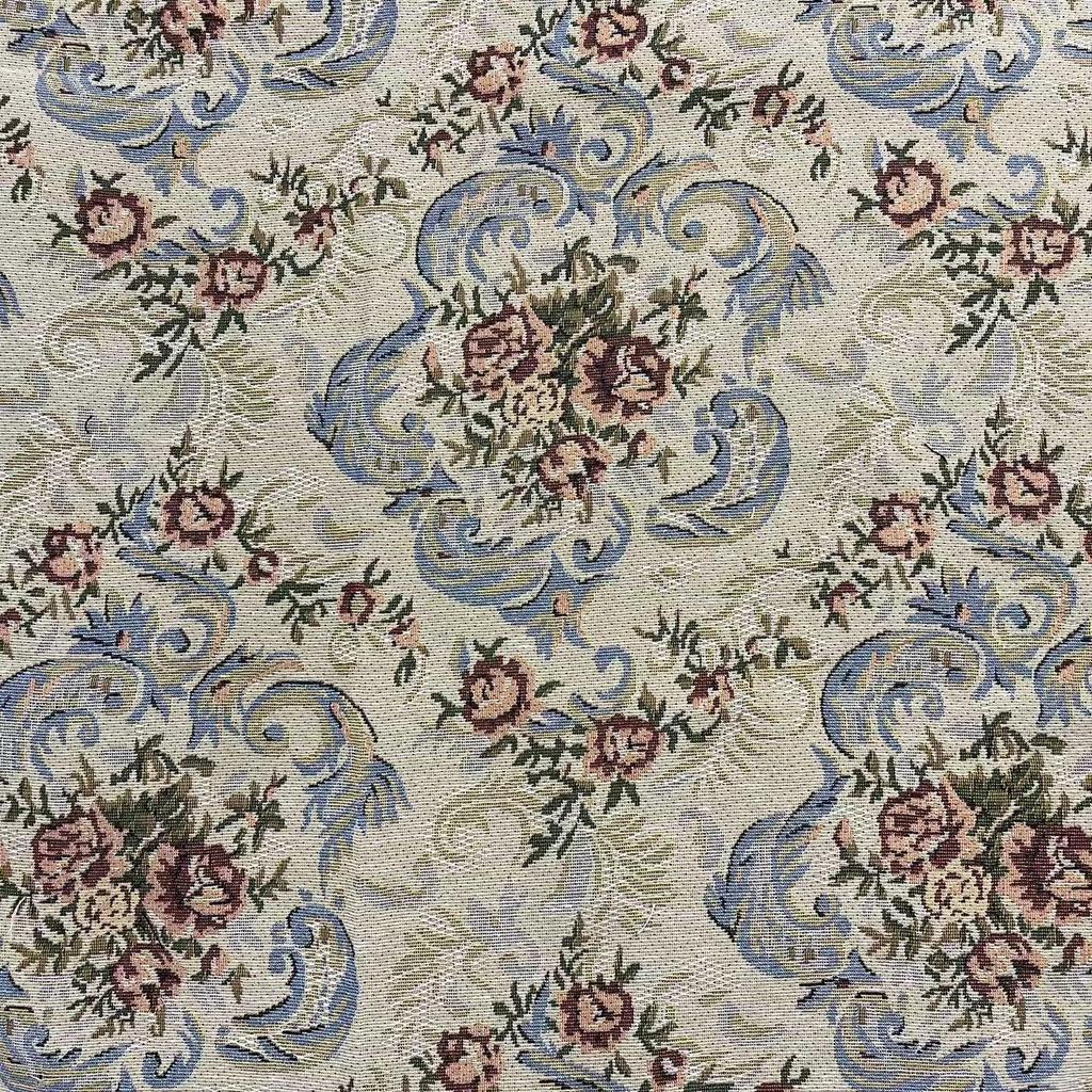 Premium Small Rose Jacquard Linen Fabric for Dress and Bag