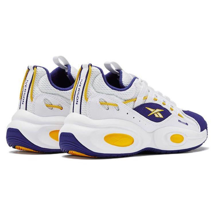 Reebok Solution Mid White Purple Gold Unisex Sneakers GW4377