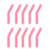 10Pcs/set Soft Silicone Straw Covers Metal Straws Tips Covers Fit for 8MM Wide Reusable Stainless Steel Straw Nozzles
