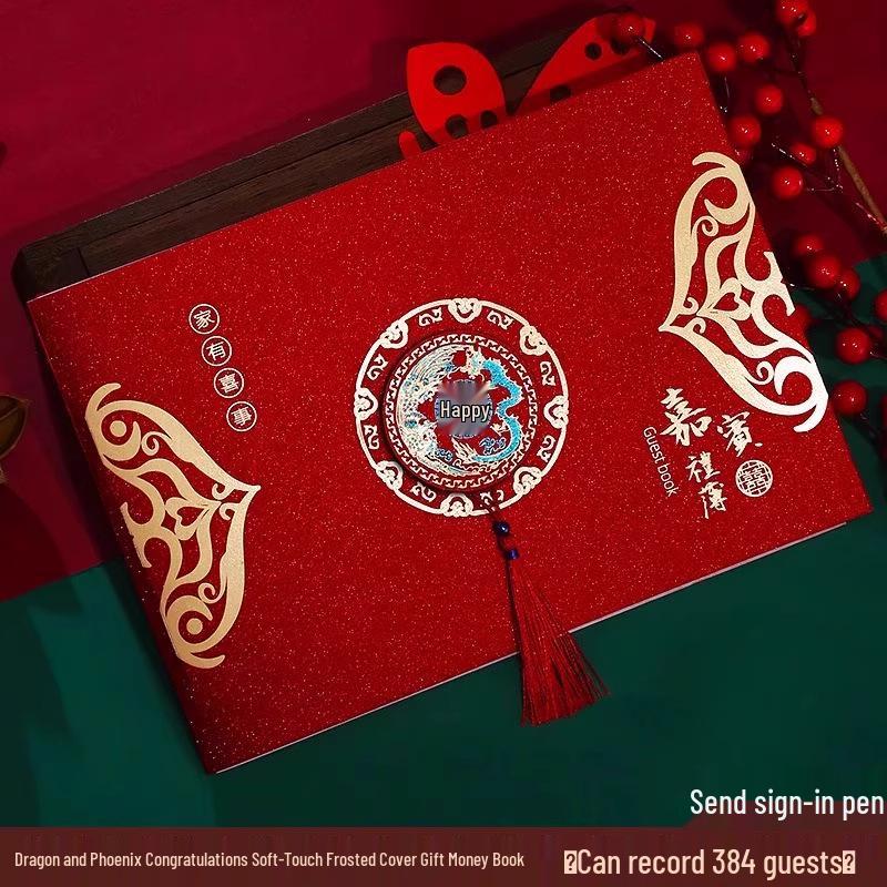 

Newcomer Wedding Guest Book & Gift Money Ledger with Free Shipping