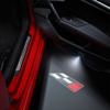 1/2PCS Race Racing Flag Car Door Welcome Lights Laser Projector Logo Wireless Sensing For SEAT Cupra Ibiza Leon FR Ateca Arona