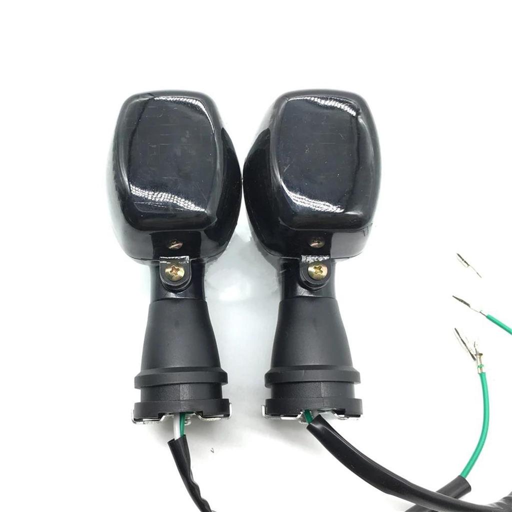 Fit ZR-7S Compatible ZRX1200S Fit ZXR250R Motorcycle Turn Signal Light Indicator Front Flashing Lamp Indicator Turn Signal (Smoke)