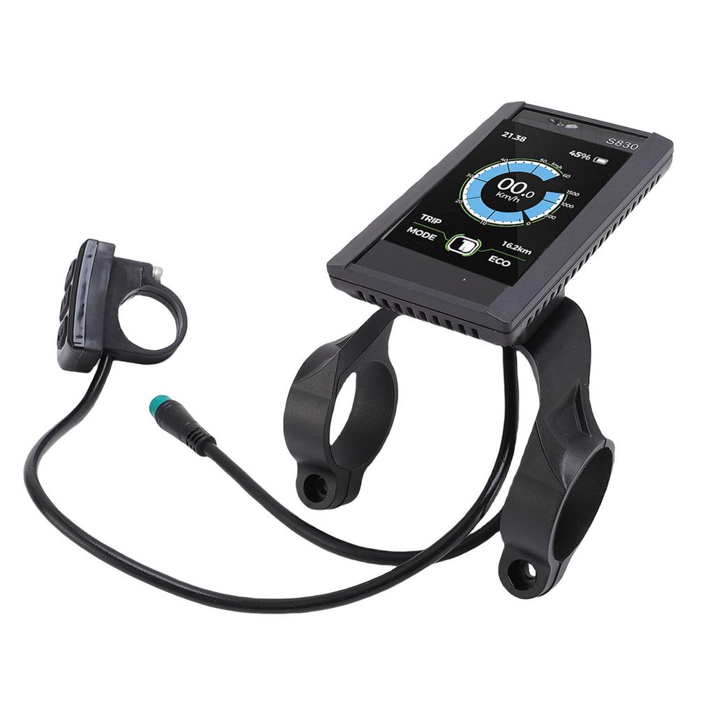 Electric LCD Display Meter LCD S830 Display Screen Control Panel with 5 Core Water Proof Cable for Electric Bike Scooter