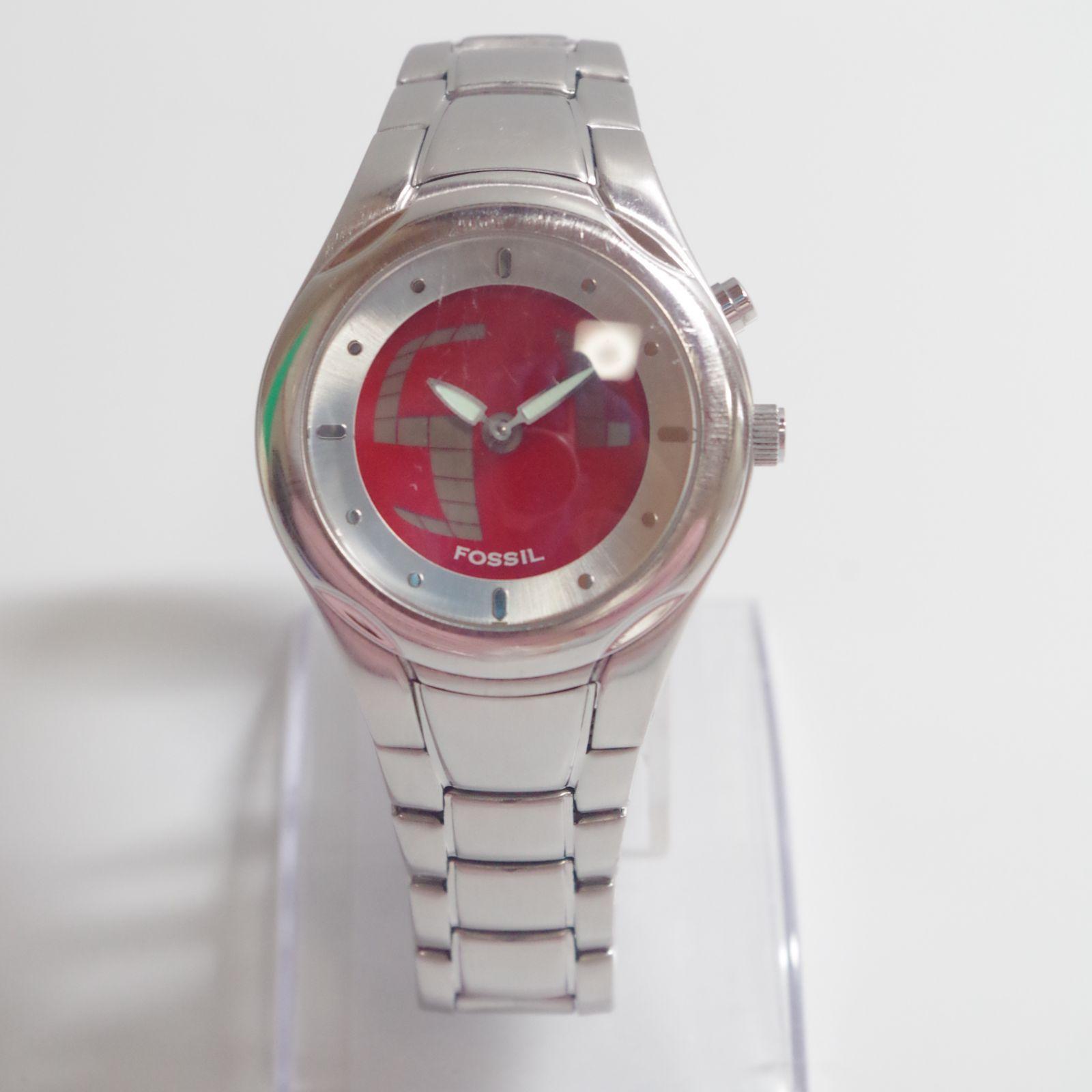 Used A7075 FOSSIL BIG TIC JR-8154 Quartz Watch