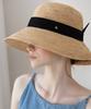 Tatiana Anvely Natural Raffia Ribbon Cloche Hat Ht8191 Black