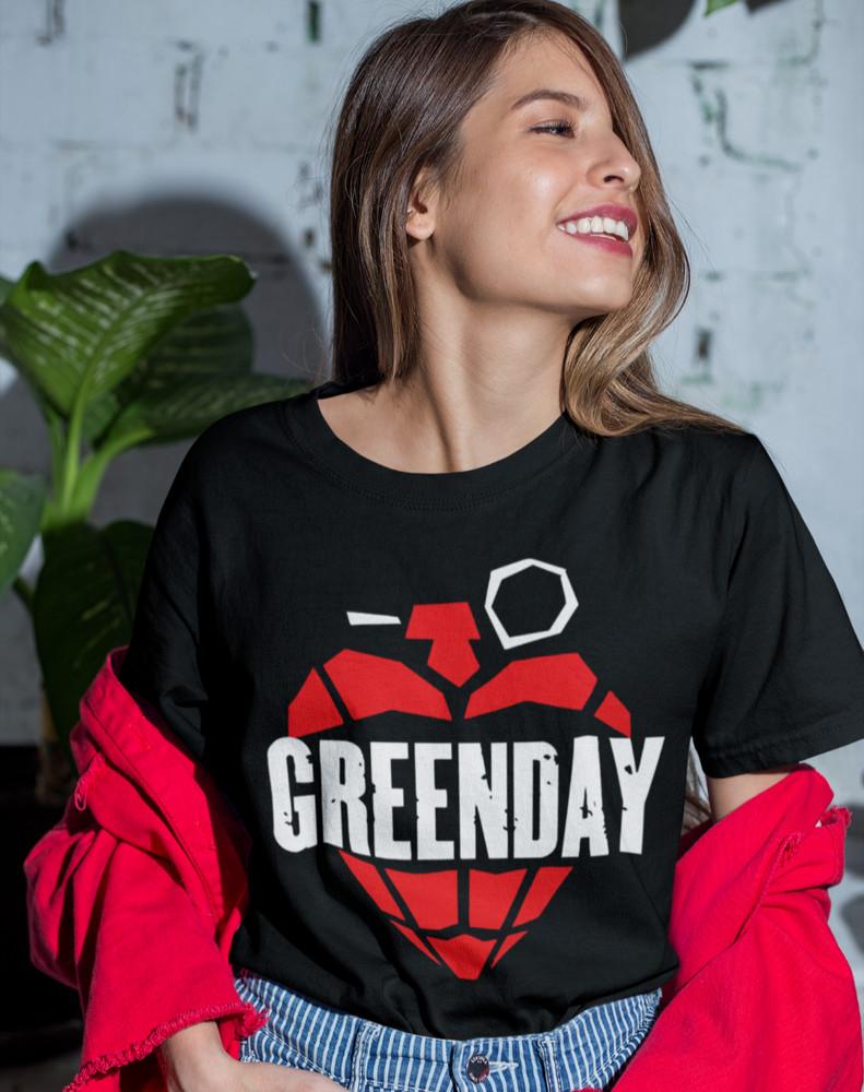 Greenday Shirt Rock band California 80s Konzert Hereen T-Shirt  Baumwolle