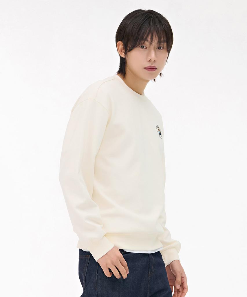 CHASECULT Unisex Character Graphic Sweatshirt - Ivory