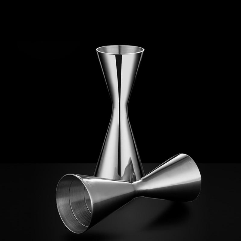 Messbecher Cocktail-Jigger Cocktailshaker Edelstahl Flüssigkeit Mini-Espresso-Shotglas Küchen-Bar-Zubehör