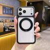 Apple iPhone 16 Pro Max High Transparency Magnetic Case with Rotating Stand & Precise Hole Protection