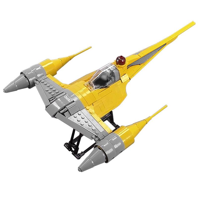 Moc Space Wars Battle Enemy Air Vehicle Robot Building Blocks Sets DIY Classical Movie Model Kids Birthday Gifts
