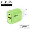 2 porty 120W rychlé nabíjení USB typ C nabíječka PD QC 3.0 USB C nabíječka EU/US/UK zástrčka adaptér pro iphone Xiaomi Samsung