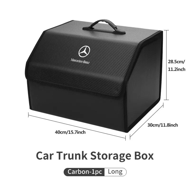 WSKHJ1 Hot 2026 New For Benz Universal Car Trunk Foldable Organizer Box Storage Sundries Bag For Mercedes Benz AMG A C E S G Class W201