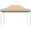 VidaXL Collapsible Pop-Up Party Tent Beige 410x279x315 Cm, Tent, Awning Tent, Gazebo Awning, Gazebo Tent, 4005007