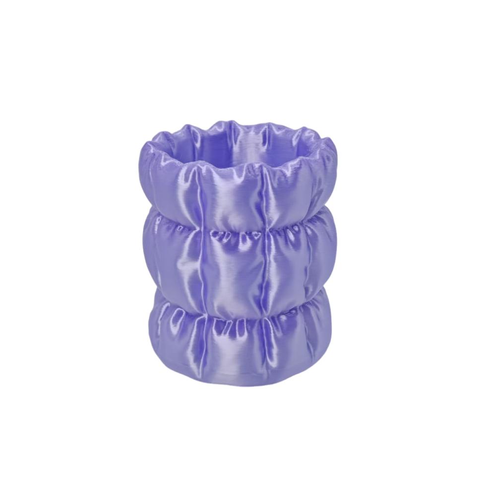 

Wear-Resistant Makeup Brush Holder Smooth Pen Stand Unique 3D Printed Pen Holder Home Office фіолетовий