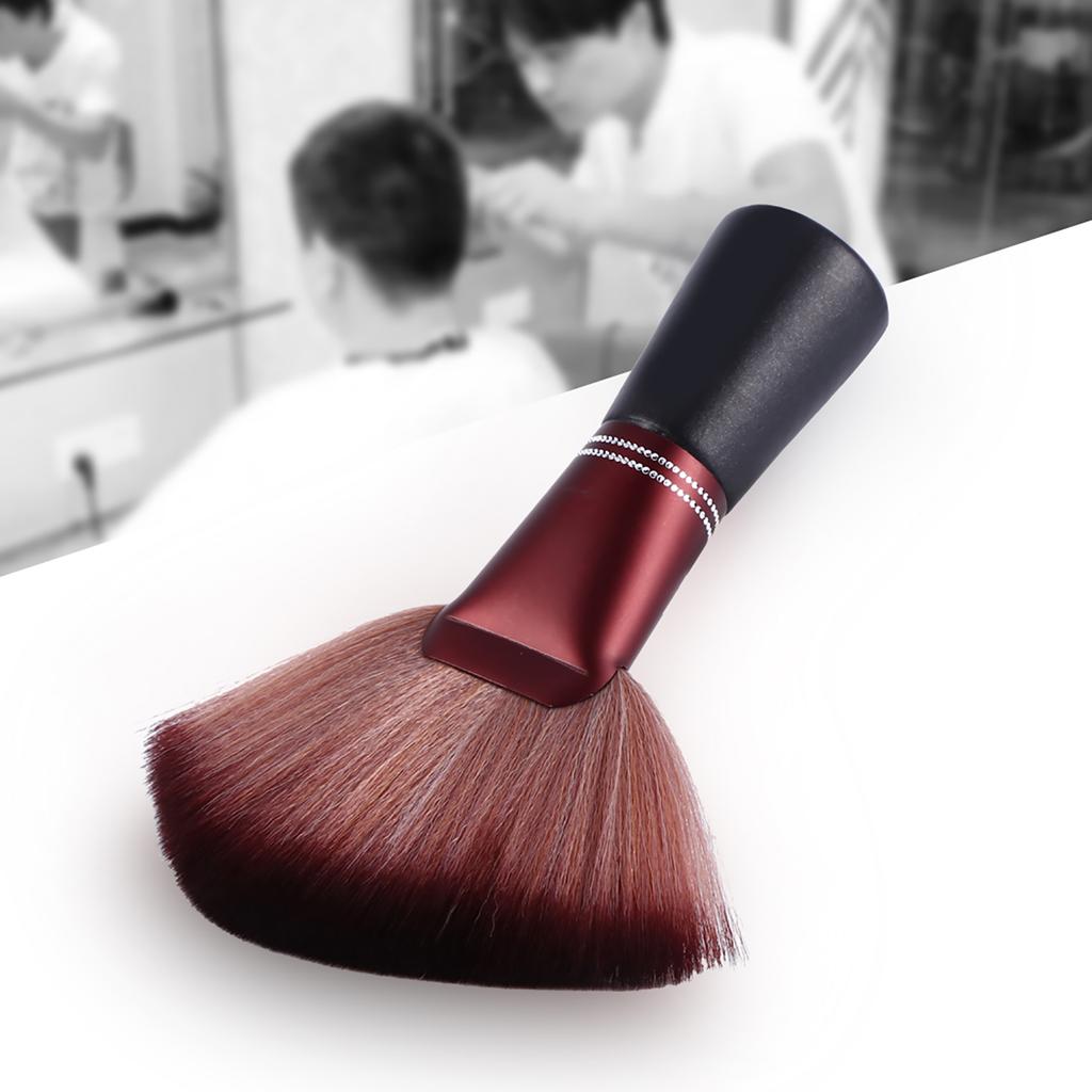New 1Pcs Barber Neck Dust Clean Brush Professional Barber Cleaning Tool with Wood Handle Salon