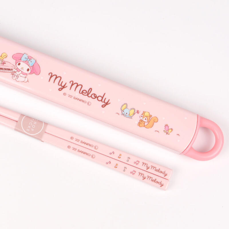 My Melody Soft Music Slide Chopsticks Set 16.5cm