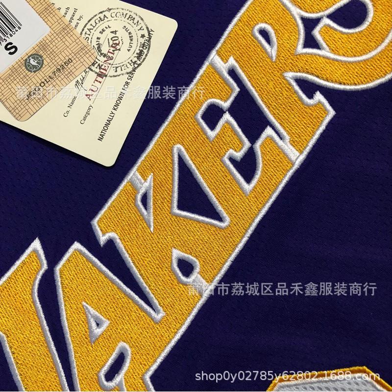 Vintage Koszykarska Koszulka Lakers Kobe Bryant 8 24 Żółto-Niebieska Bawełna Drużynowy Strój Sportowy Mężczyźni Kobiety
