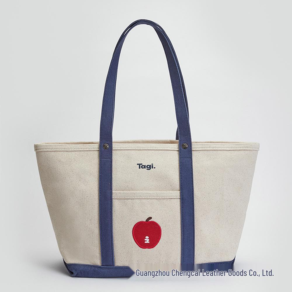 

Сумка-тоут из ретро-холста Imagine Apple - Универсальная сумка с цветовой гаммой для сочетания и сумка через плечо