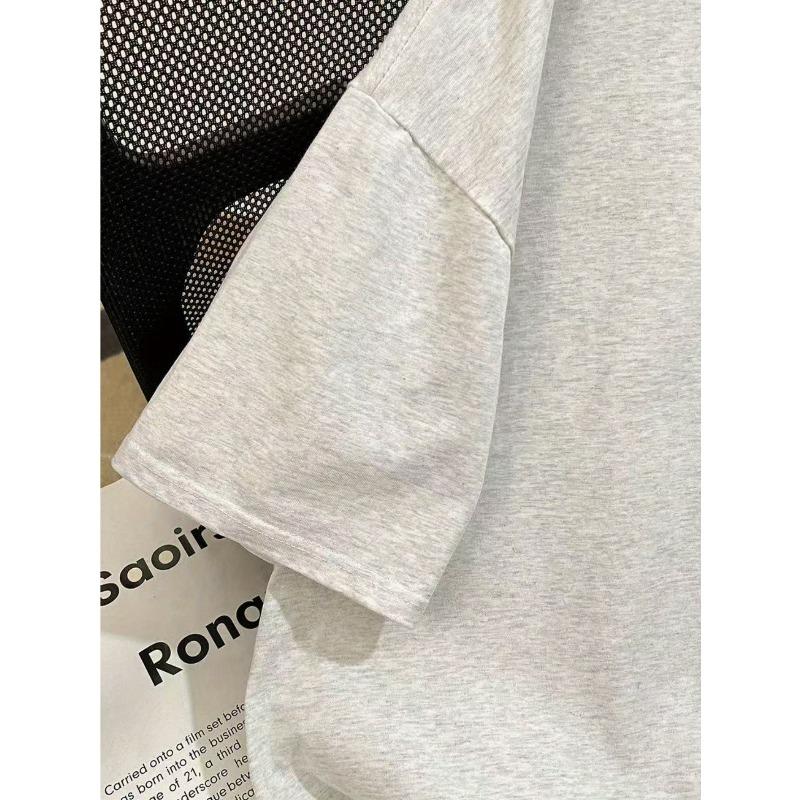 Europäische Größe Damen T-Shirt mit kurzen Ärmeln, einzigartigem Design und Aufdruck, Neuer lockerer Sommerstil für 2026, Schmeichelhaftes Oberteil für