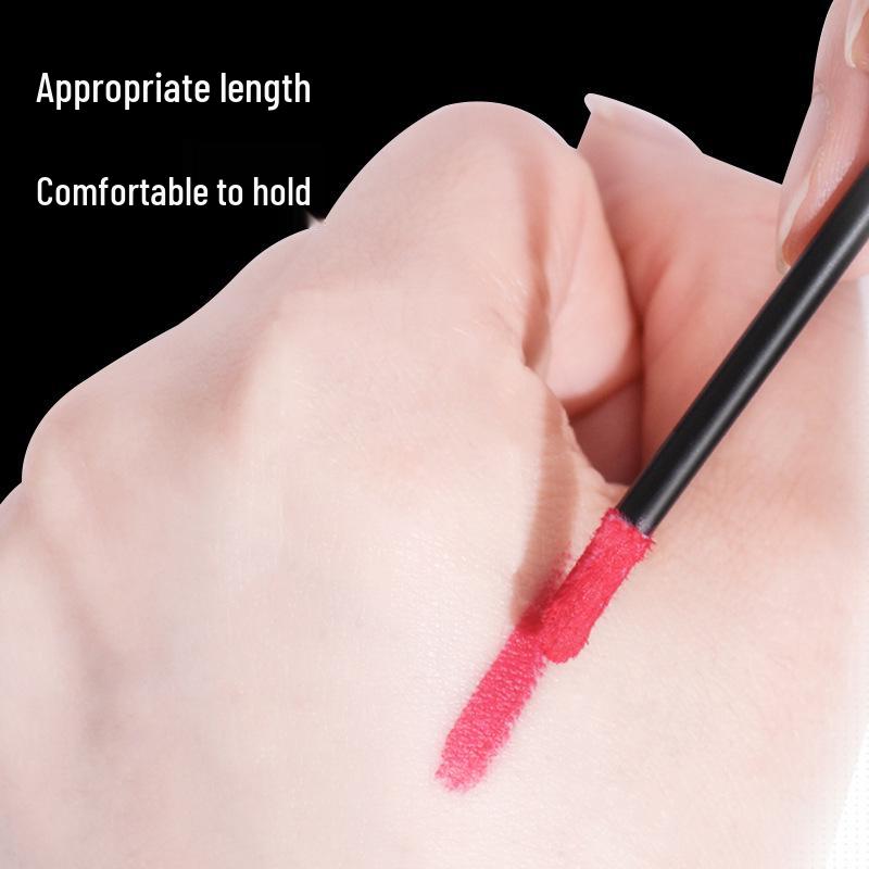 50er-Pack Einweg-Lippenpinsel mit tragbarem Nylonborstenkopf für Make-up