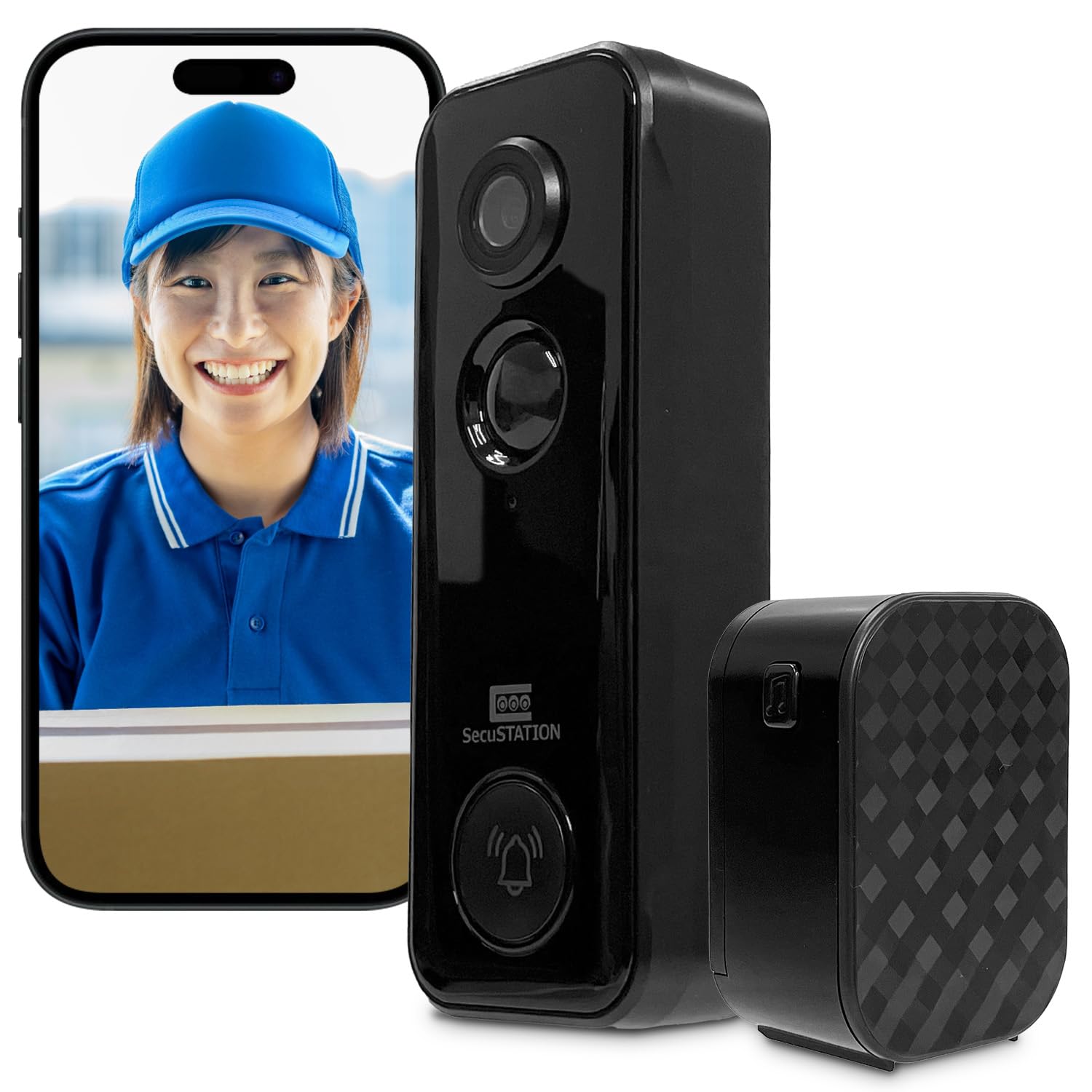 

a Japanese manufacturer of wireless smartphone doorbells and features 3 IP65 dustproof and waterproof and is compatible with It also features a чёрный