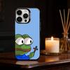 F-Funny P-Pepe the Frog Phone Case For iPhone 17,16,15,14,13,12,11,Pro Max,Plus Candy Silver Cover