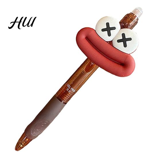 Cartoon Character Pen Cute Large Mouth Gel Ballpoint Pens Comfortable Grip Colorful Writing for School Office Party
