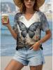 Women's T-Shirt Butterfly Graphic Fashion Short Sleeved V-Neck Regular Tops Daily Print Tee Summer Spring Casual Tops