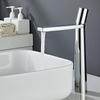 Chrome Bathroom Basin Faucet Modern Stainless Steel Mixer Taps Deck Installation Hot and Cold Water Faucets Sink Faucet
