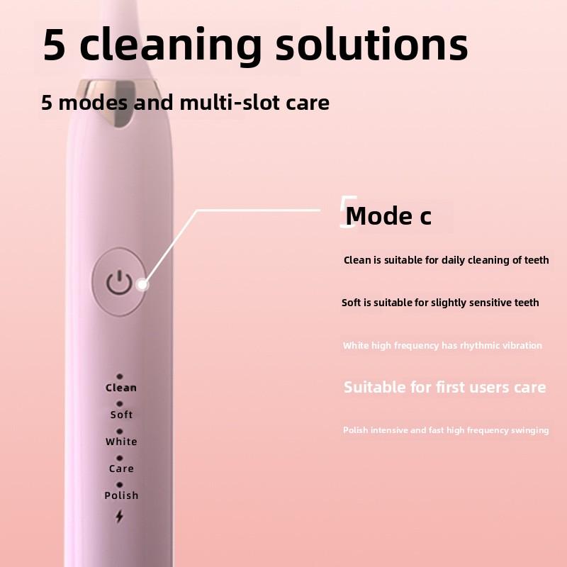 Brosse à Dents Électrique Adulte Smart Sonique Électrique Étanche Recharge USB