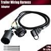 4 PIN TO 7 Way Trailer Tow Light Wire Harness Connector For Ram 1500 2500 3500
