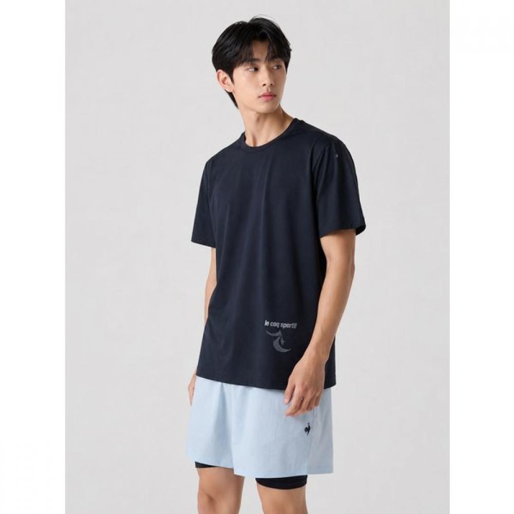 Le Coq SporTif Unisex Mesh Hybrid Sorona Cool T shirT Blk Qq223ers42 BLK black/85 female S