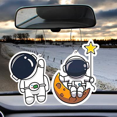 Car Fragrance Hanging Piece Cute Astronaut Car Rearview Mirror Hanging Perfume Piece Auto Interior Decoration Car Accessories