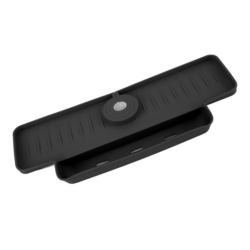 Faucet Splash Proof Draining Rack Silicone Foldable Faucet Handle Drip Catcher Tray Drainer Shelf Basket for Kitchen