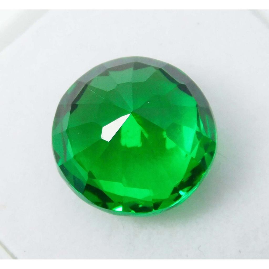 8.56 Ct Natural Tourmaline Green CERTIFIED Round Loose Gemstone Ring Size A-0021s