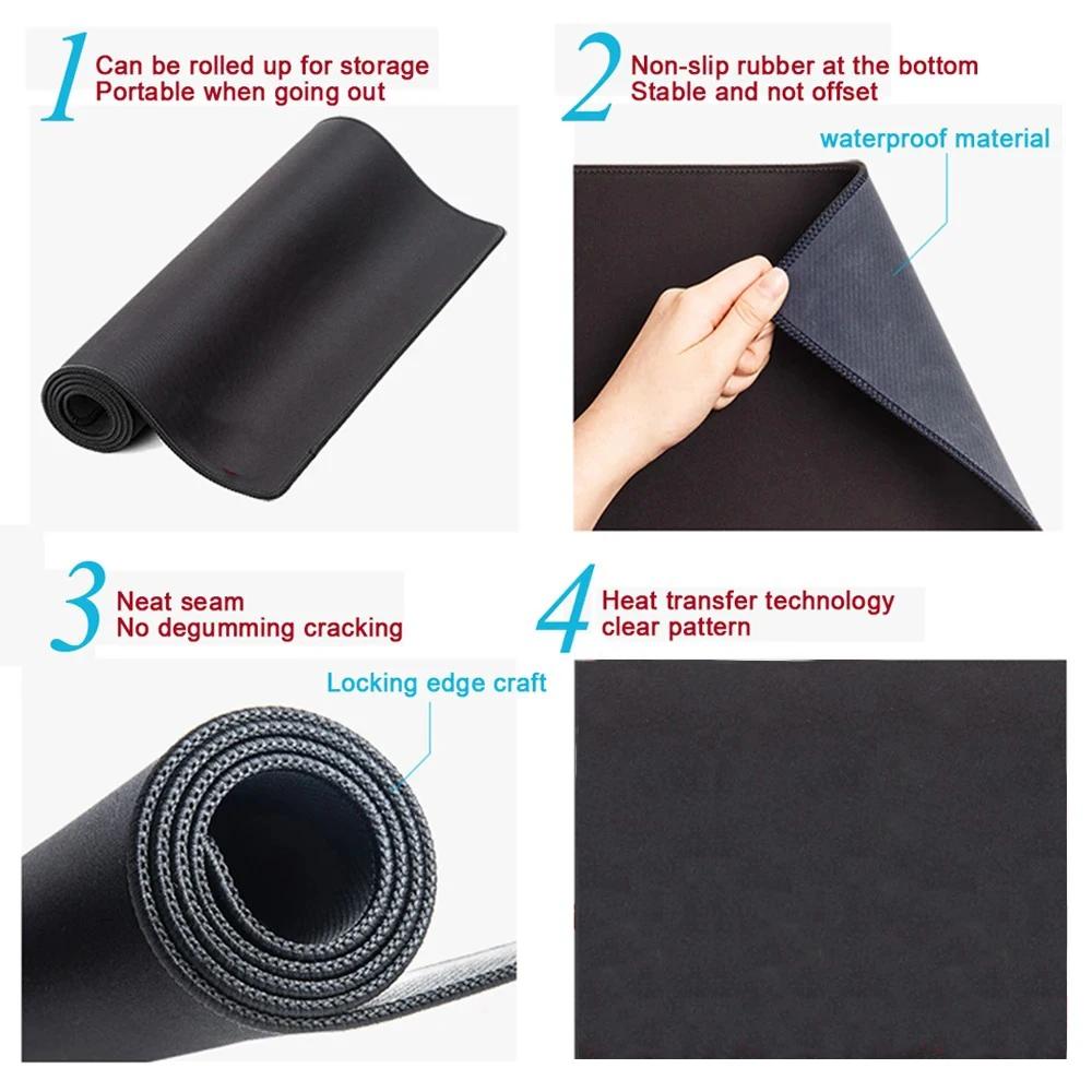 Japanese Anime Big Mouse Pads Cute Mousepads HD Large XXL Office Gamer Rubber Mat Company Desk Pad Design Table Carpet 800X400
